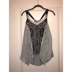 Grey/ Multi-pattern Tank